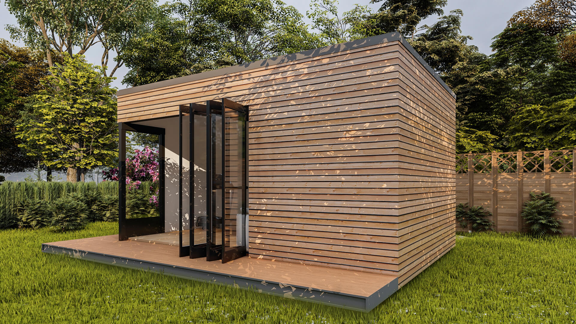 Qube Buildings - Luxury Lodge 6 x4 Garden Room