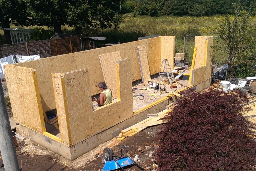 Structural Insulated Panels in construction Qube Buildings