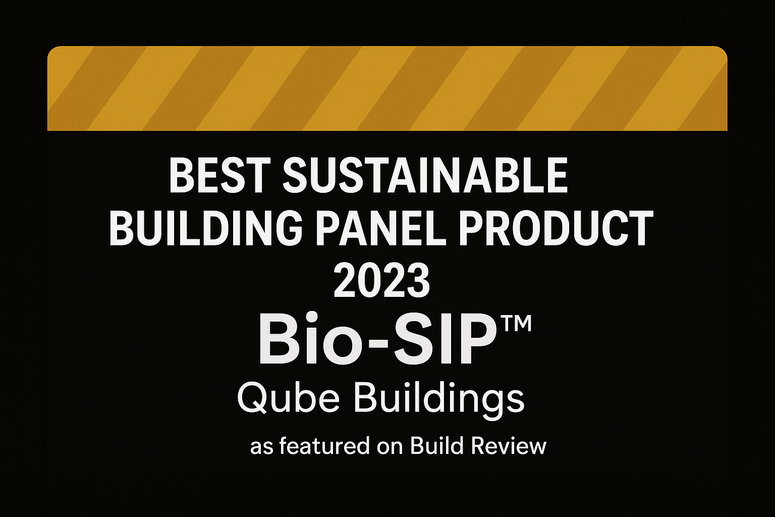 Best Sustainable Building Award 2023 Best Sustainable Building panel